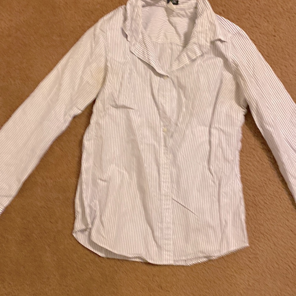 A cute pinstriped J Crew button down.